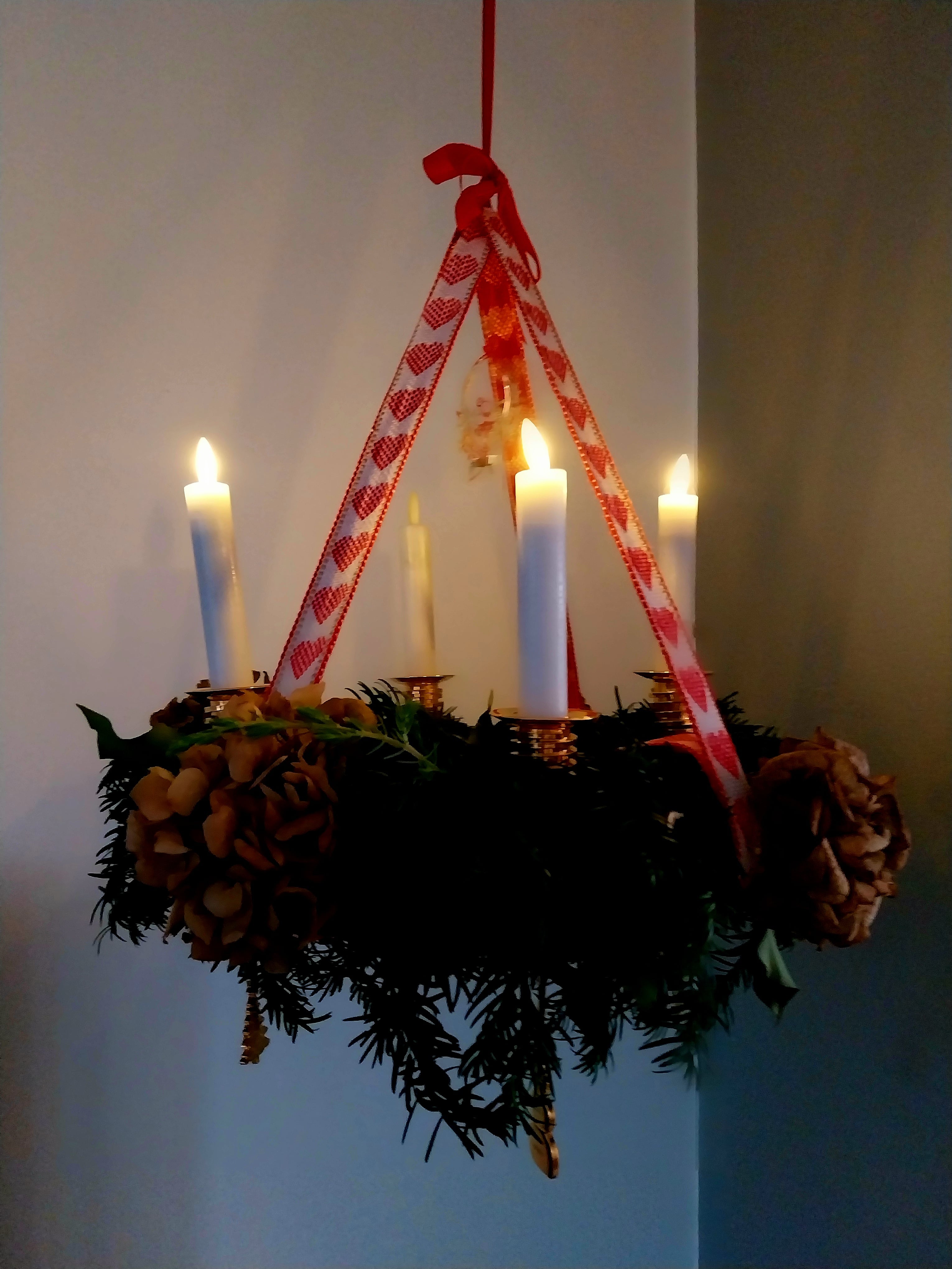 Vævede bånd til adventskransen